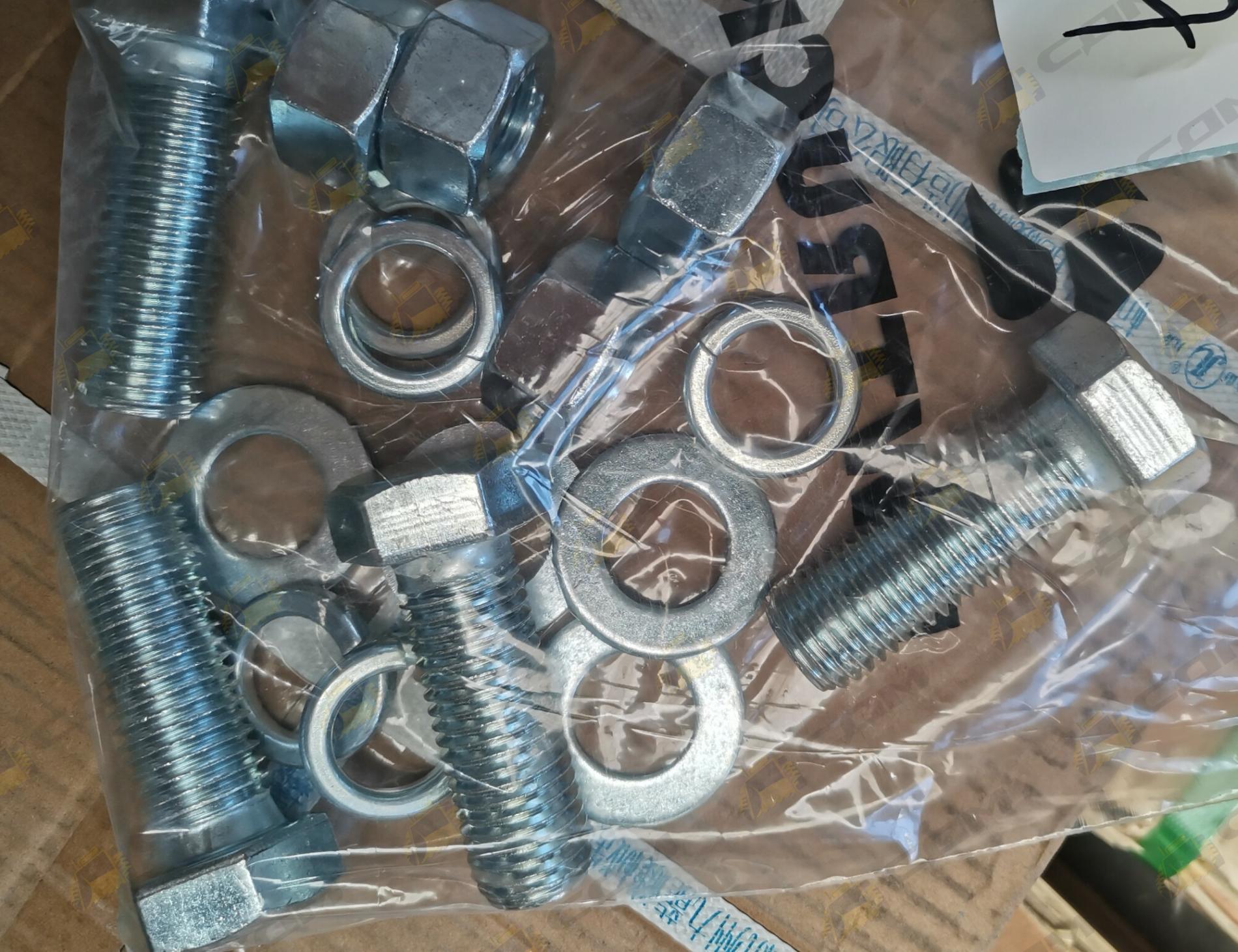 Болт+гайка+шайба крепления бокового ножа ковша комплект 4 шт. LG855B/ZL50NC 51204172014/51401170107