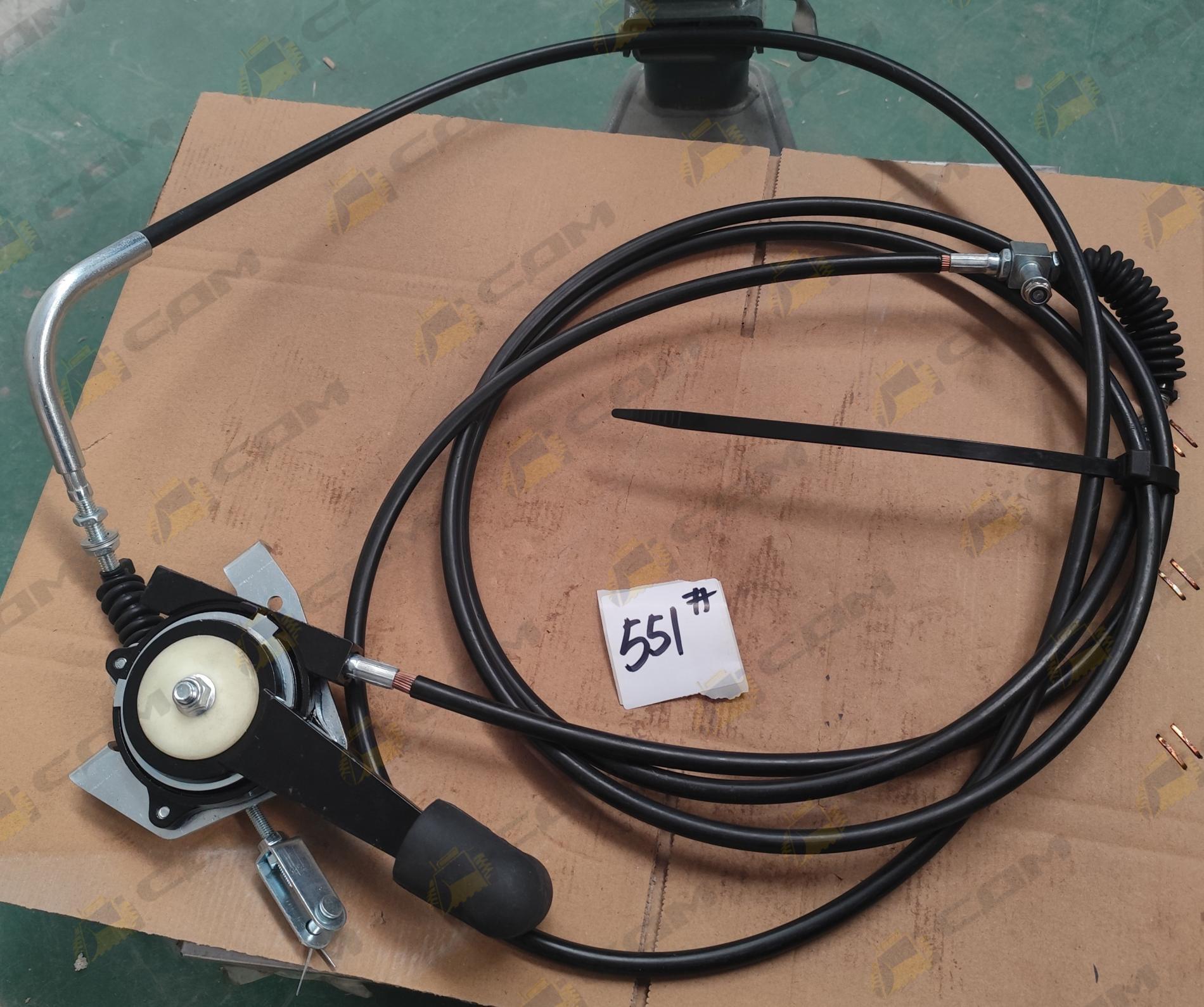 Трос газа ручной в сборе с кронштейном LONKING 83C 60100012720/83C.01.11