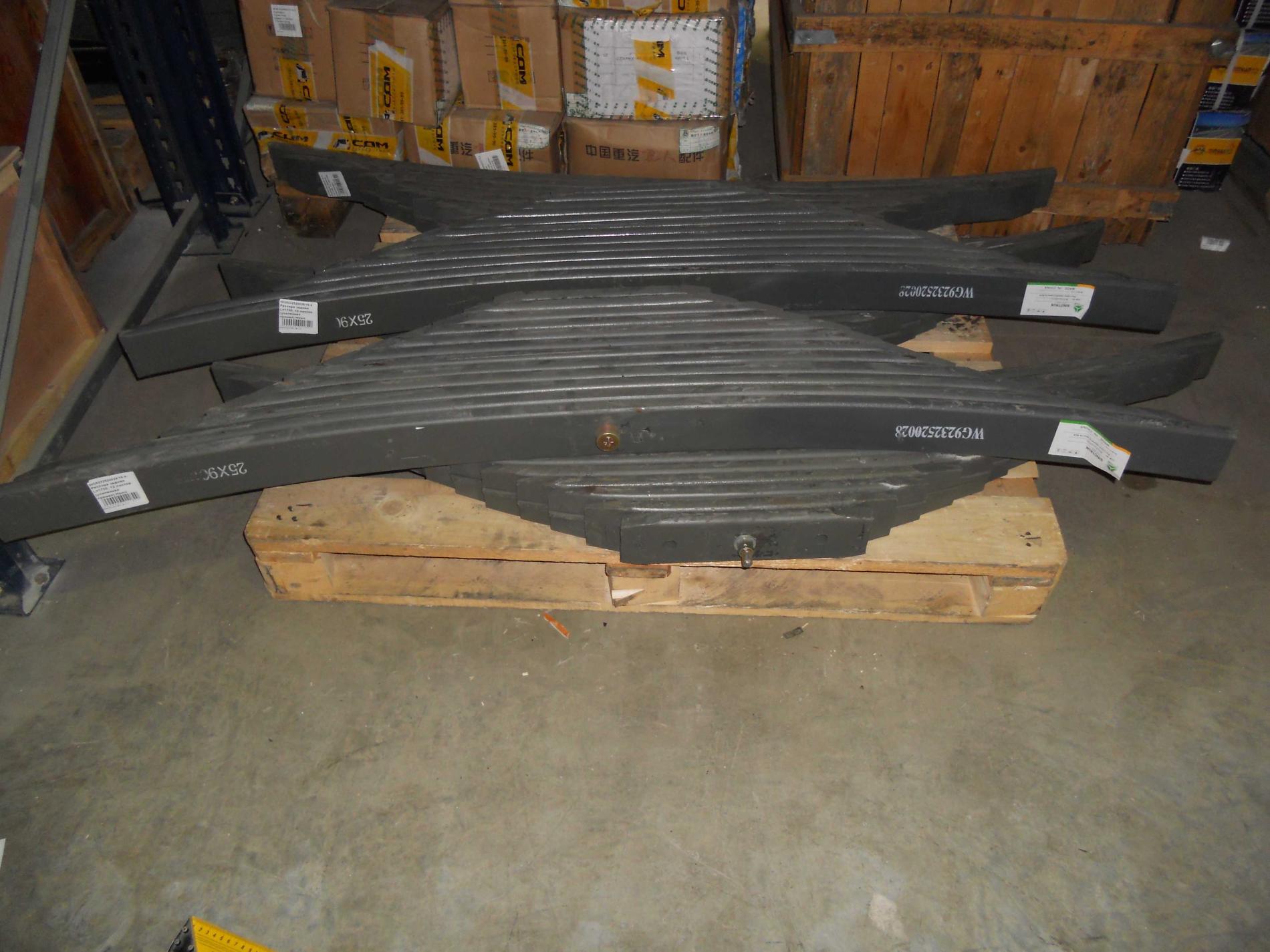 Рессора задняя L=1700, 12 листов (усиленная прямая) Howo WG9232520028